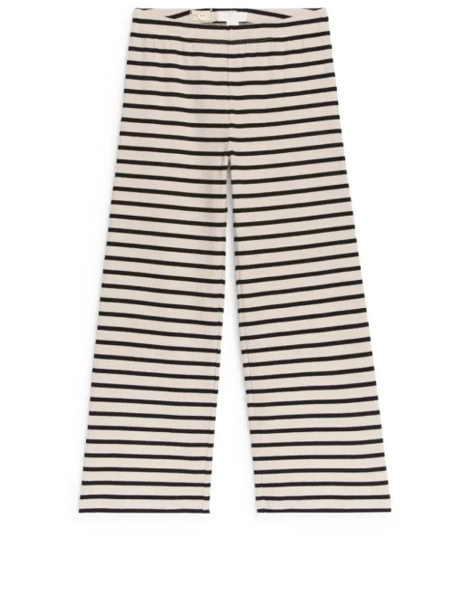 Rib Cotton Trousers