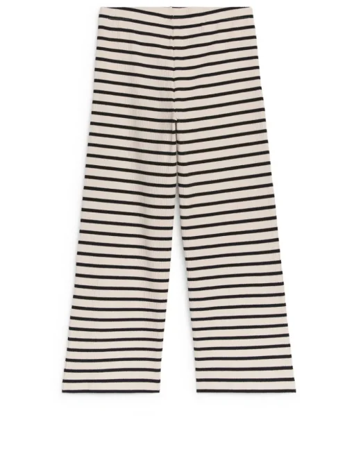 Rib Cotton Trousers