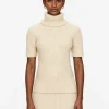 Rib Roll-Neck Top