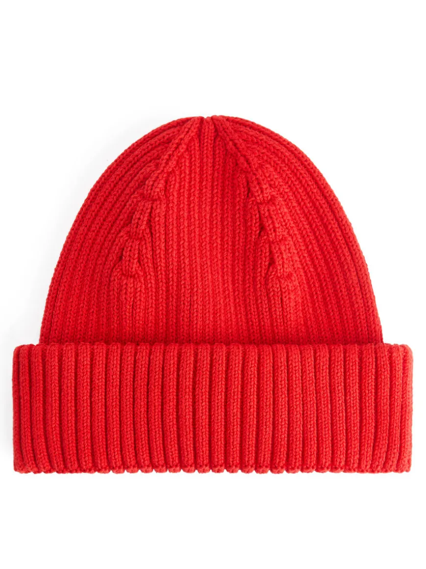 Ribbed Cotton Beanie