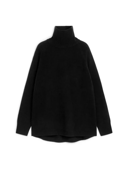 Roll-Neck Cashmere-Wool Jumper
