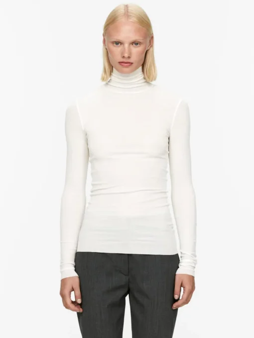 Roll-Neck Cotton Top