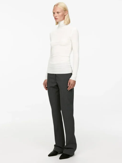 Roll-Neck Cotton Top