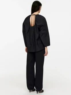 Scoop-Back Blouse