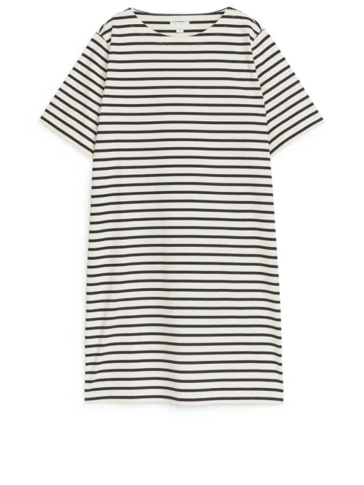 Short-Sleeve Cotton Dress