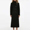 Slim Wool-Cotton Blend Coat