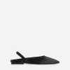 Slingback Satin Flats