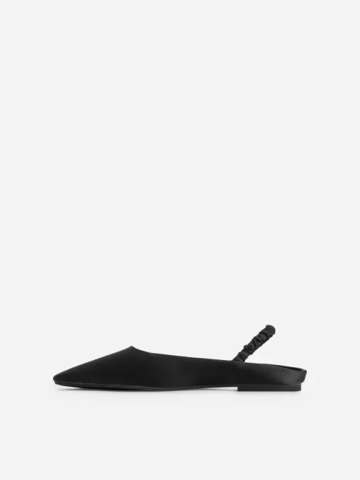 Slingback Satin Flats
