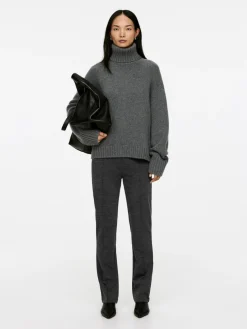 Stretch Zip-Detail Trousers