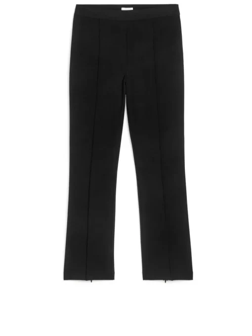 Stretch Zip-Detail Trousers