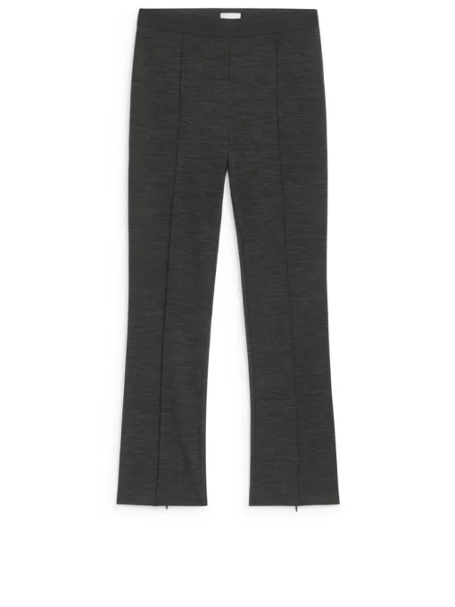 Stretch Zip-Detail Trousers