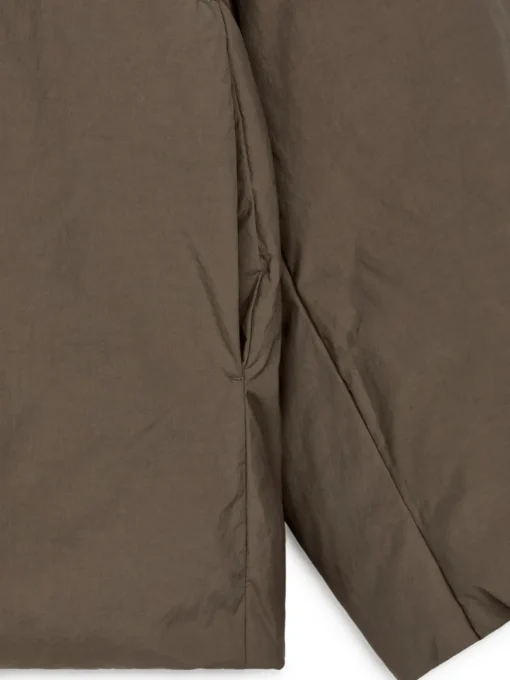 Upcycled Down High-Collar Jacket