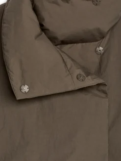 Upcycled Down High-Collar Jacket