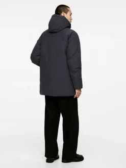 Upcycled Down Hooded Jacket