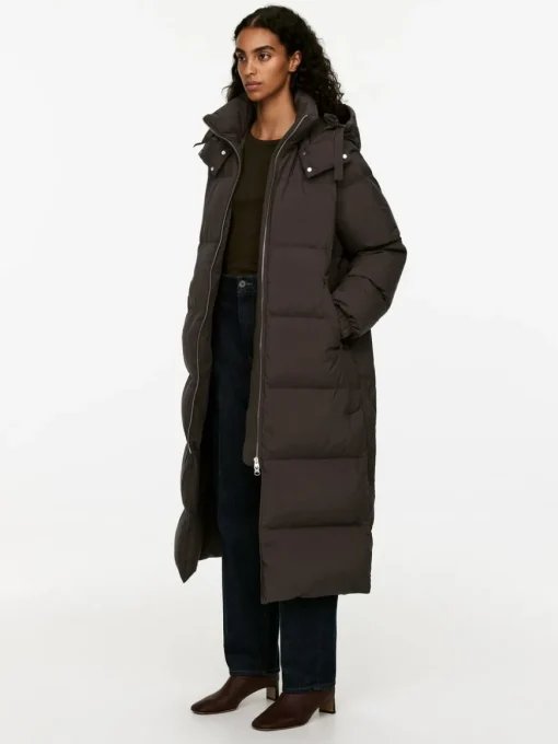 Upcycled Down Long Coat