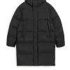 Upcycled Down Long Jacket