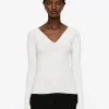V-Neck Rib Top