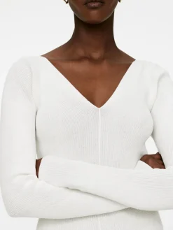 V-Neck Rib Top