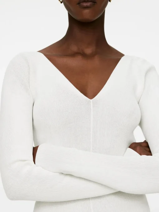 V-Neck Rib Top