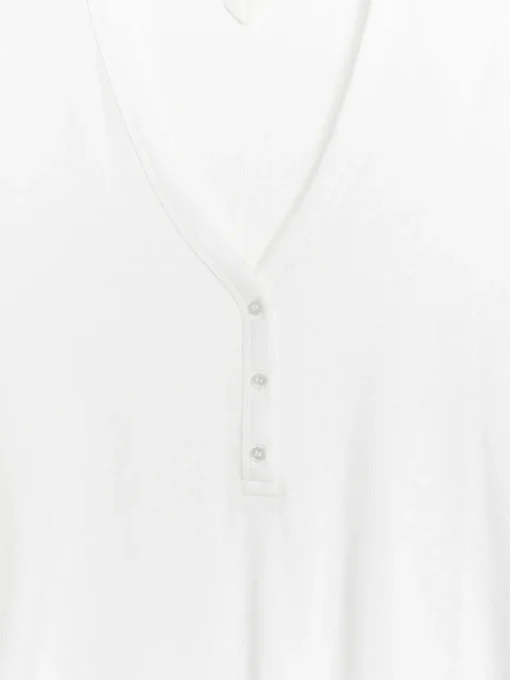 V-Neck Rib Top