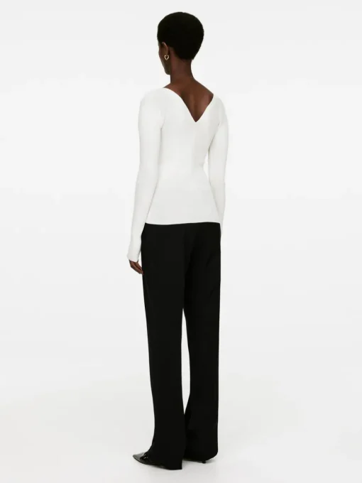 V-Neck Rib Top