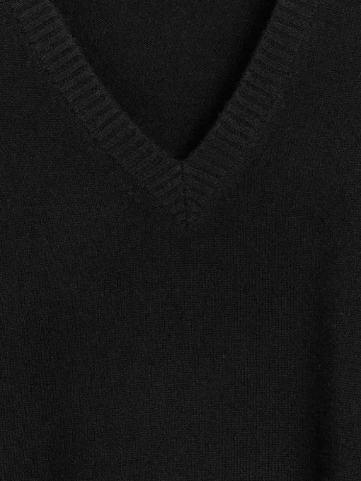 V-Neck Wool Dress