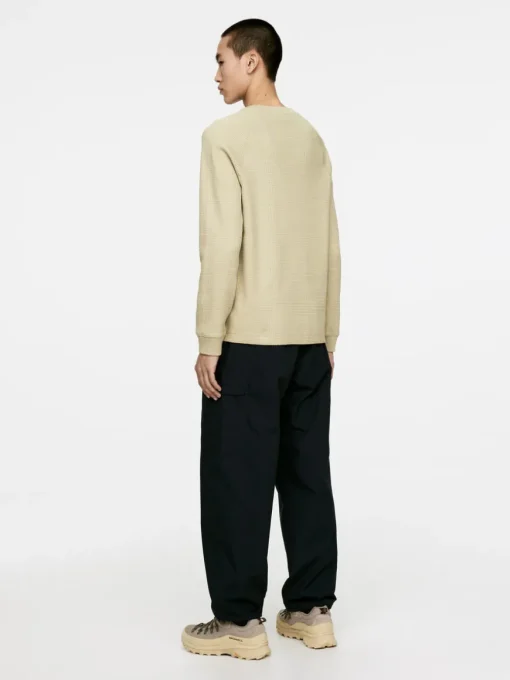 Waffle-Knit Sweatshirt