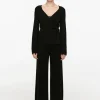 Wide Cashmere-Wool Trousers
