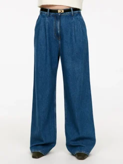 Wide Denim Trousers