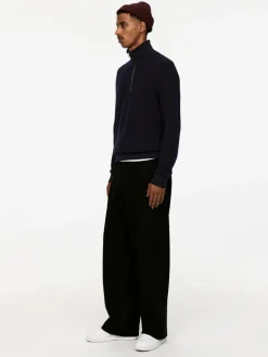 Wool & Cotton Half Zip Jumper