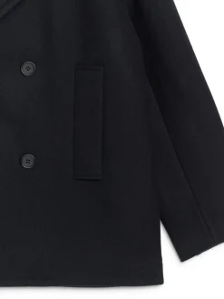 Wool-Blend Pea Coat