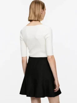 Wool-Blend Sculptural Skirt